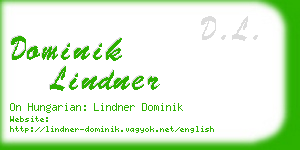 dominik lindner business card